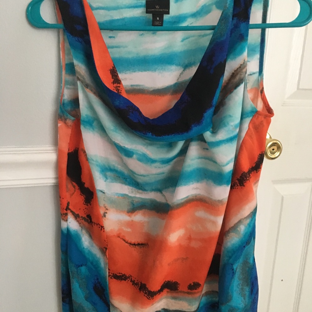 Bright and colorful size small top